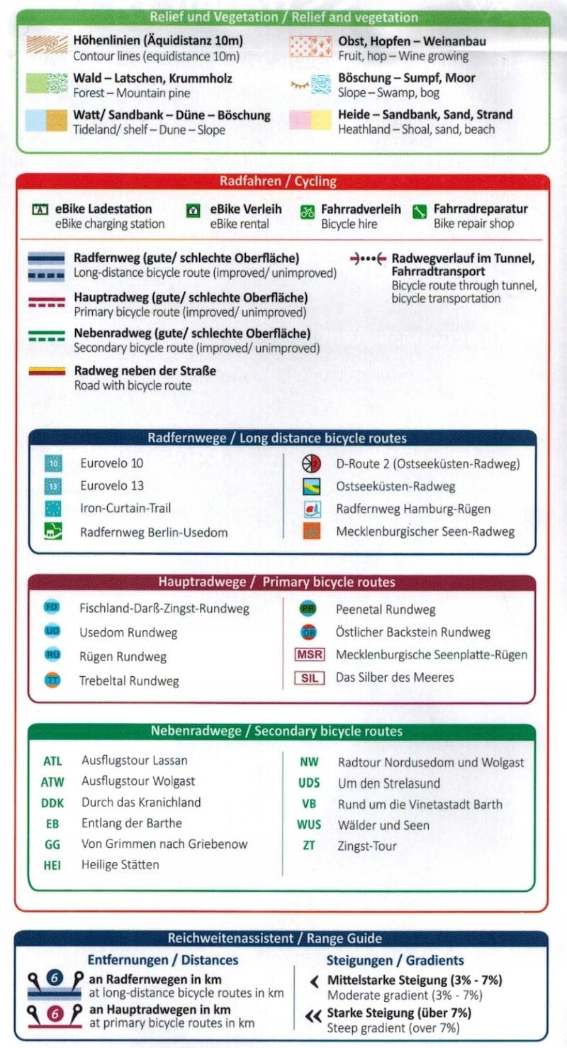 RUGIA STRALSUND GREIFSWALD MAPA WODOODPORNA ROWEROWA 3319 KOMPASS Okładka miękka