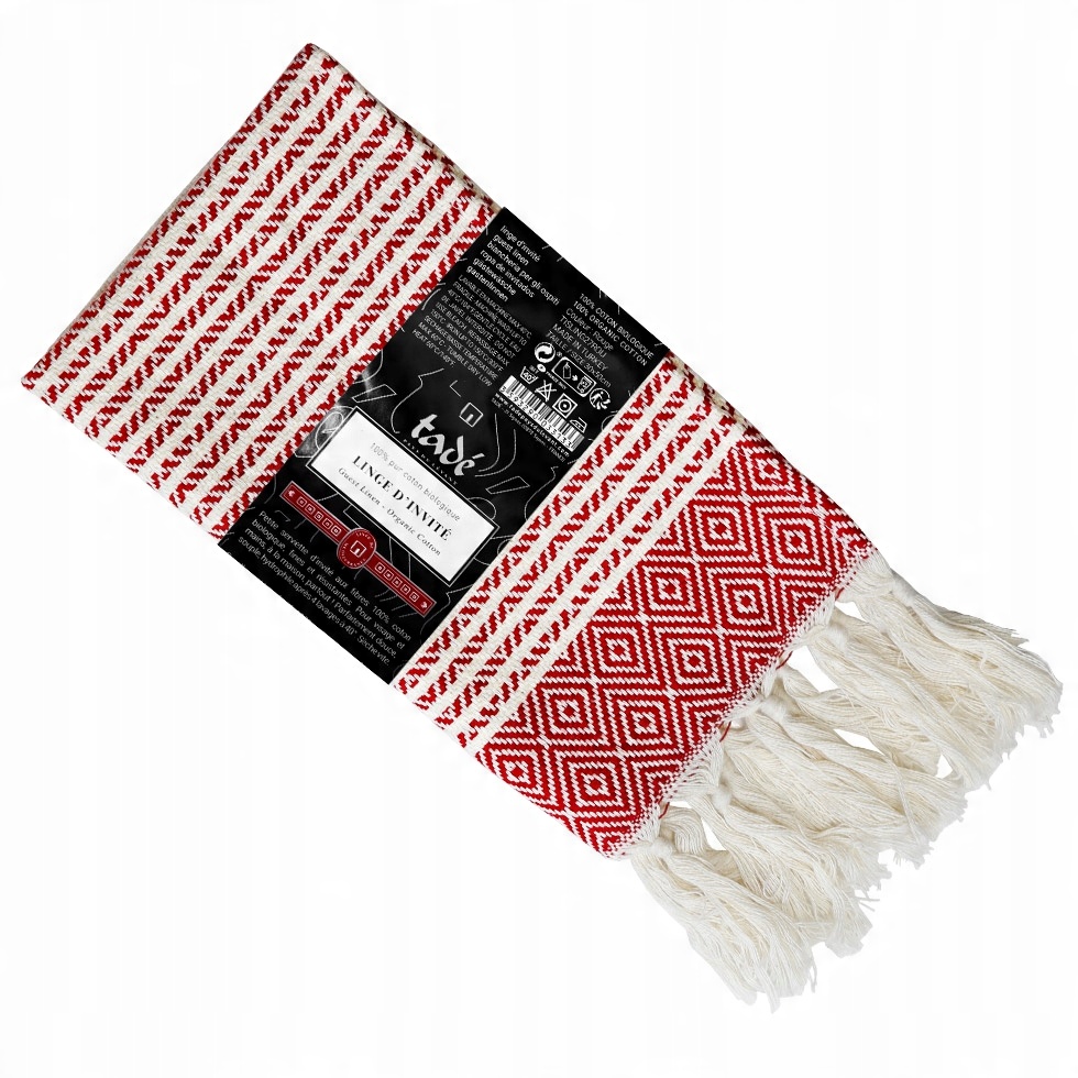 

Ręcznik 100% Organiczna Bawełna 50x30cm Rouge Tade