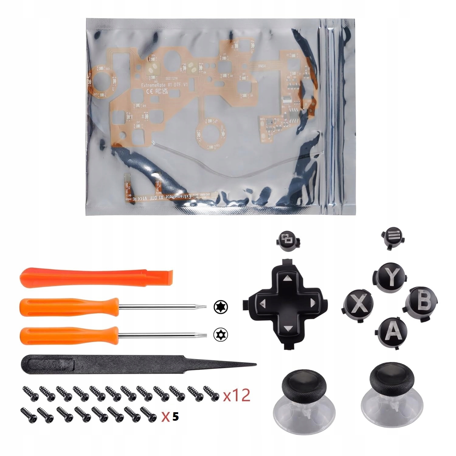 eXtremeRate XB1 LED Kit (DTF) przyciski Xbox One model 1537/1697/1708