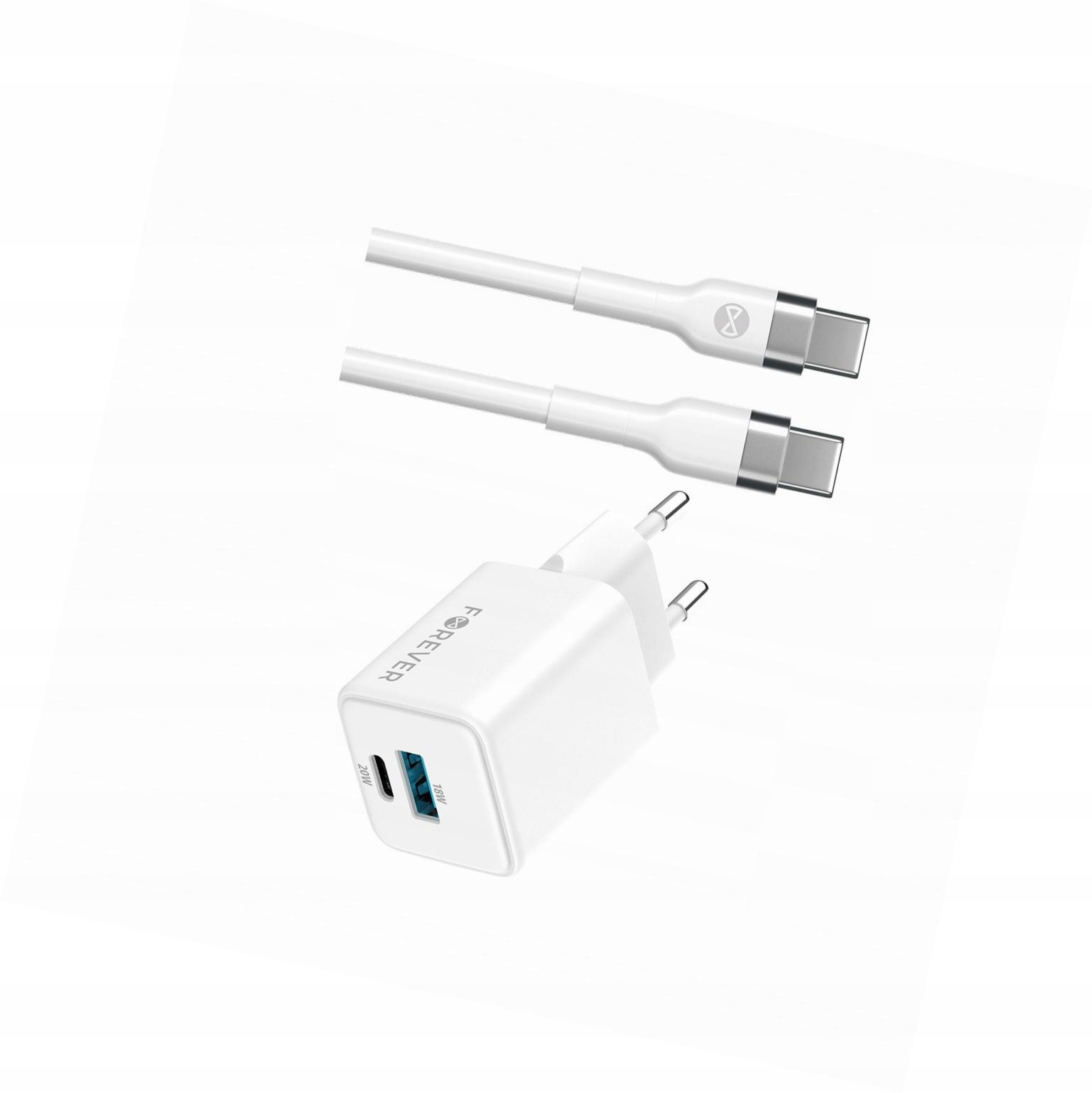 Szybka ładowarka GaN 20W Usb i Usb-c z kablem do Xiaomi Redmi Note 9 4G