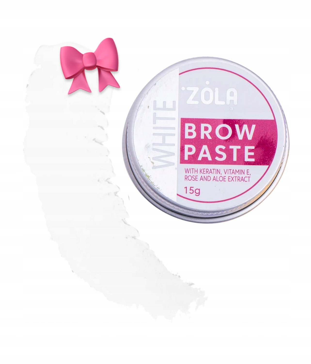 Bílá pasta na úpravu obočí Zola