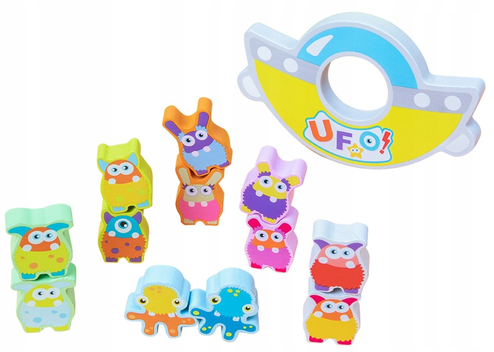 ZABAWKA BALANSUJĄCA UFO UKŁADANKA ZRĘCZNOŚCIOWA