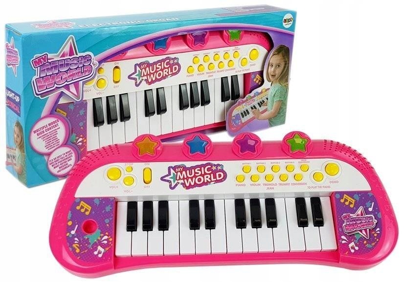 

Pianino Keyboard Organy Kolorowe Dla Dzieci Led