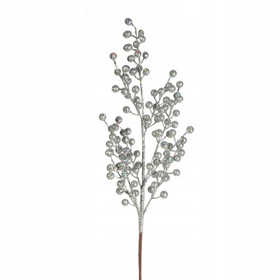 

Srebrna Gałązka Na Choinkę Z Kuleczkami Eurofirany