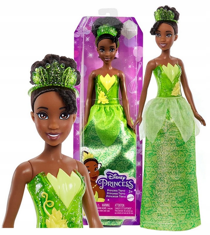 LALKA KSIĘŻNICZKA TIANA w błyszczącym ubraniu