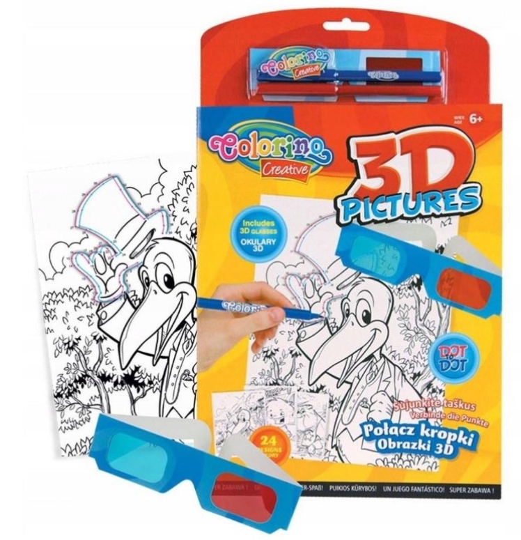 

Colorino 3D Pictures połącz kropki obrazki 3D