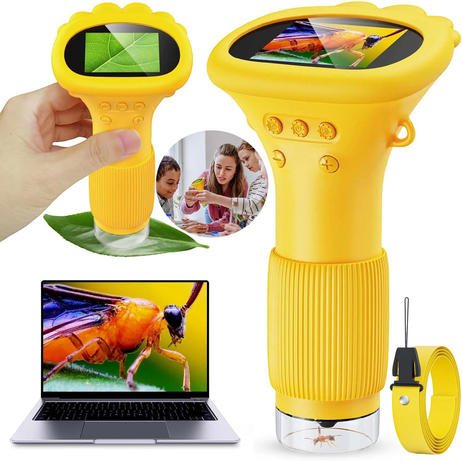 Ruční Mini Mikroskop Pro Děti, Digitální Kapesní Přenosný Miniskop