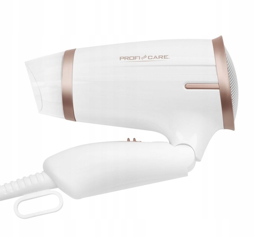PROFICARE MAŁA SKŁADANA SUSZARKA DO WŁOSÓW PODRÓŻNA TURYSTYCZNA 1400W Moc 1400 W