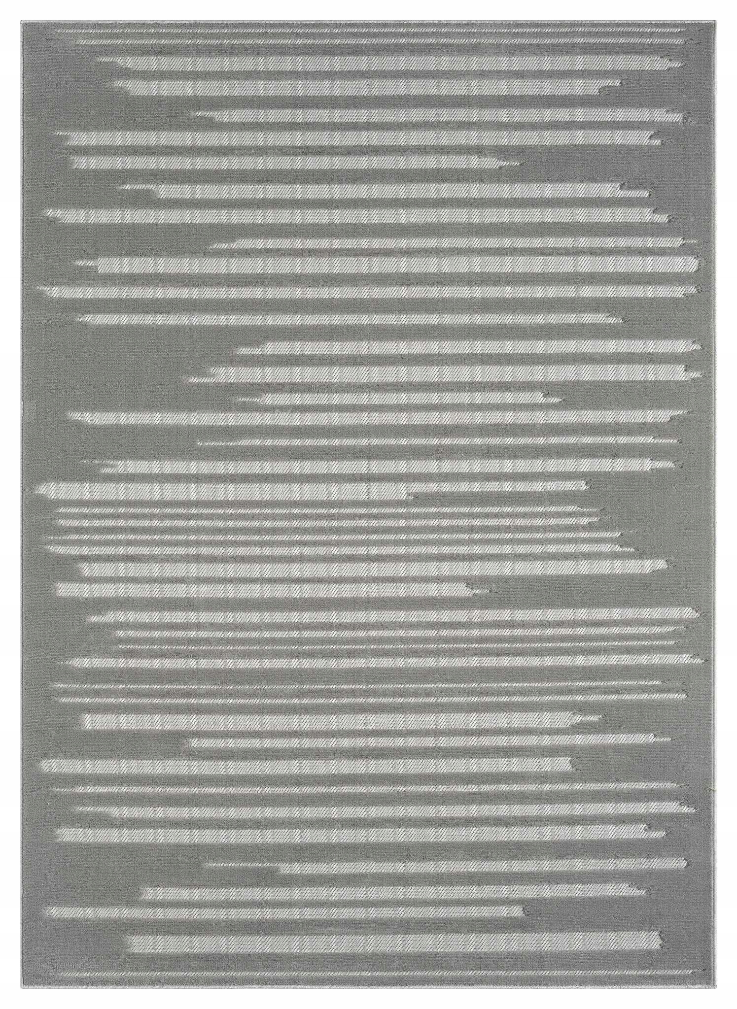 Koberec do obývačky 160 x 220 cm, mäkký vlas, sivý, moderný vyrezávaný 3D vzor