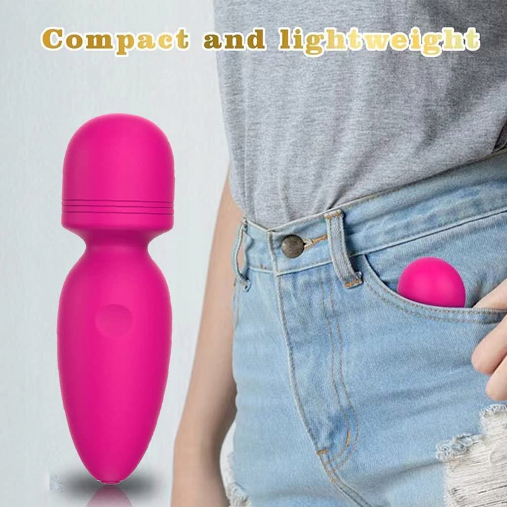 MINI VIBRATOREN DLA KOBIET USB Silikonowy Masażer Wodoodporny 10 Trybów — miniatura 4