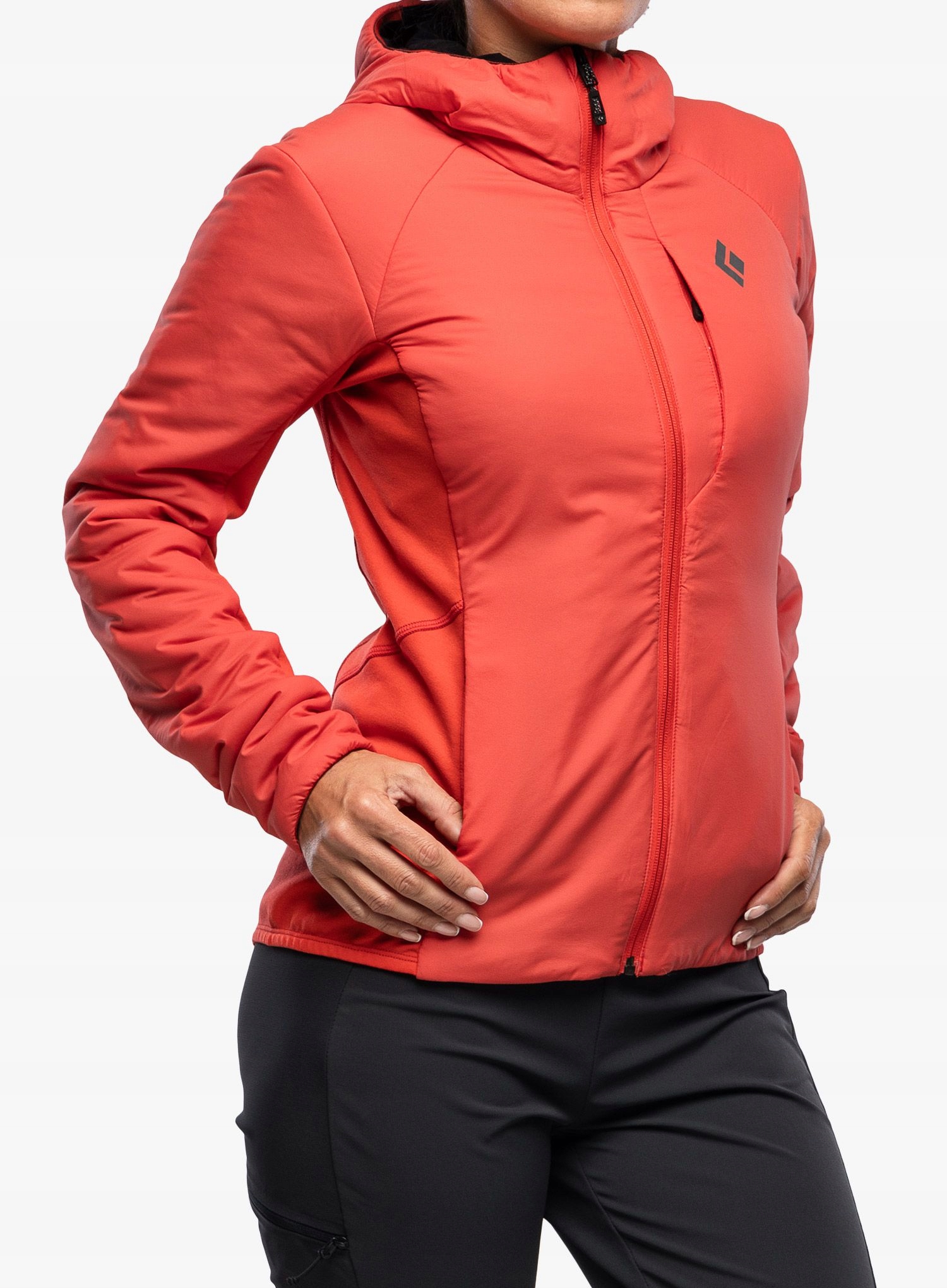 Dámská zateplená bunda Black Diamond First Light Hybrid Hoody barva červená