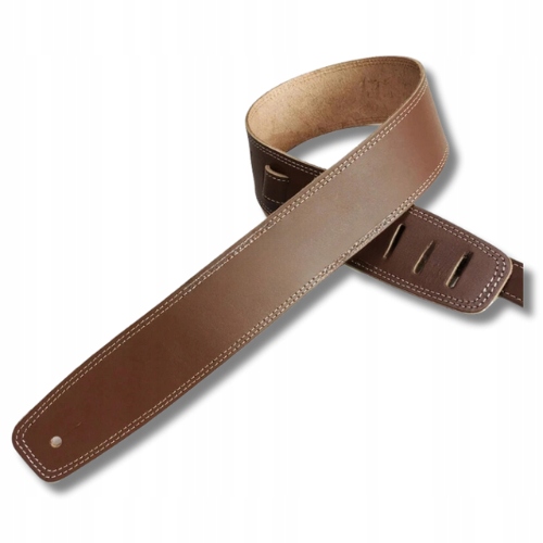Kožený kytarový pás Vintage Classic, hnědý kytarový pás z kůže