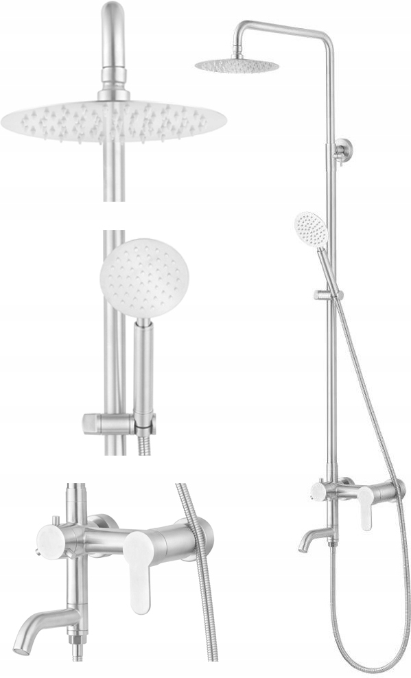 

Deszczownica Kolumna Prysznicowa Inox Steely 3
