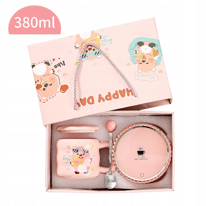 Ohřívač na hrnek s Usb kabelem Velký Keramický Hrnek Valentýna Dárek