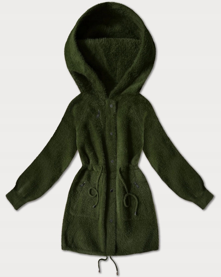 Vlněná Bunda Alpaka W017# Army Univerzální