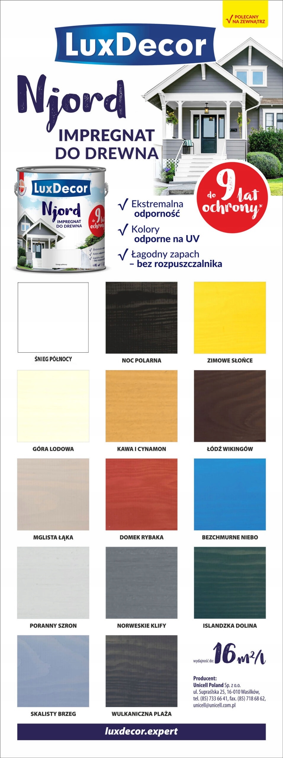 NJORD farba impregnat drewna 0,75l DOMEK RYBAKA Kod producenta 015810