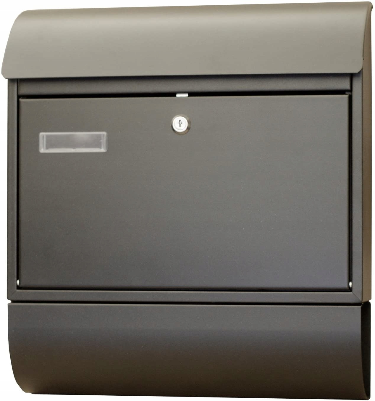 Velká moderní Poštovní schránka s novinami Černá matná