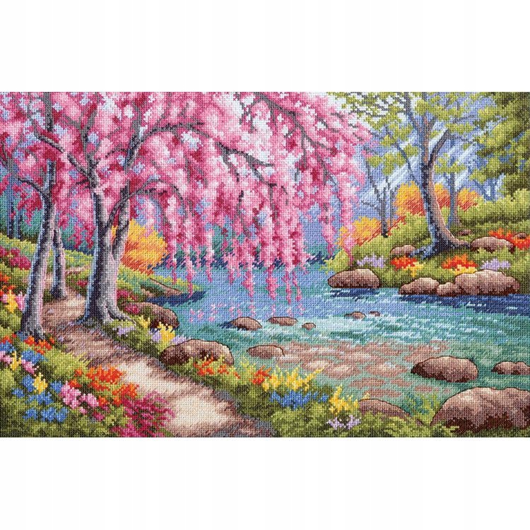 Vyšívací sada Třešňový záliv