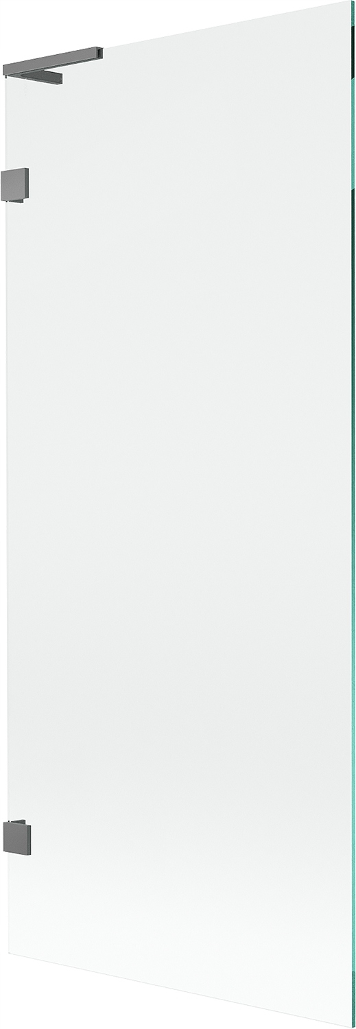 Mexen Lunar L vanová zástěna jednokřídlová 80 x 150 cm, transparentní, gun