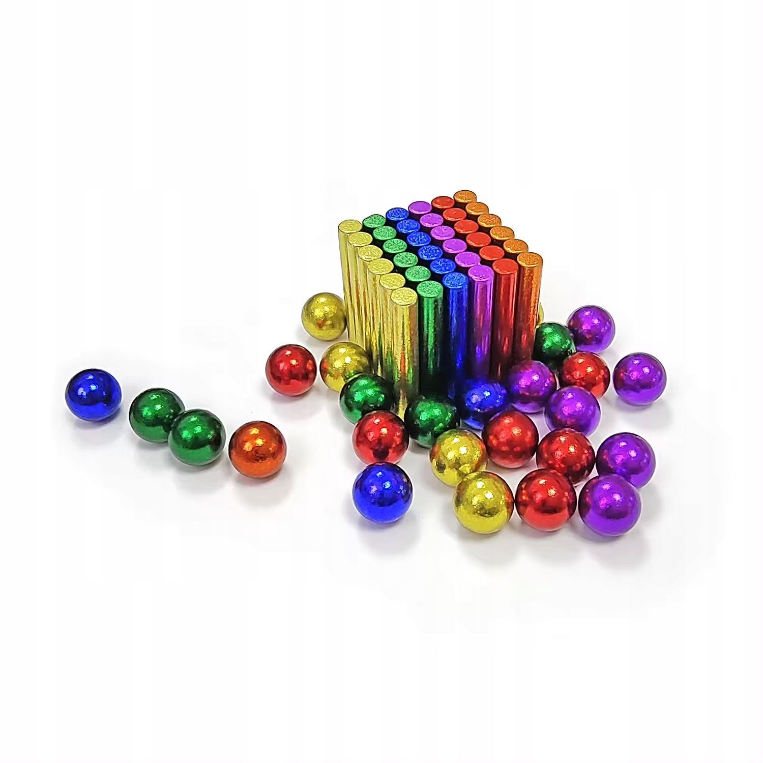 KLOCKI MAGNETYCZNE KULKI NEOCUBE 152 SZT KOLOROWE + PUDEŁKO Marka bez marki