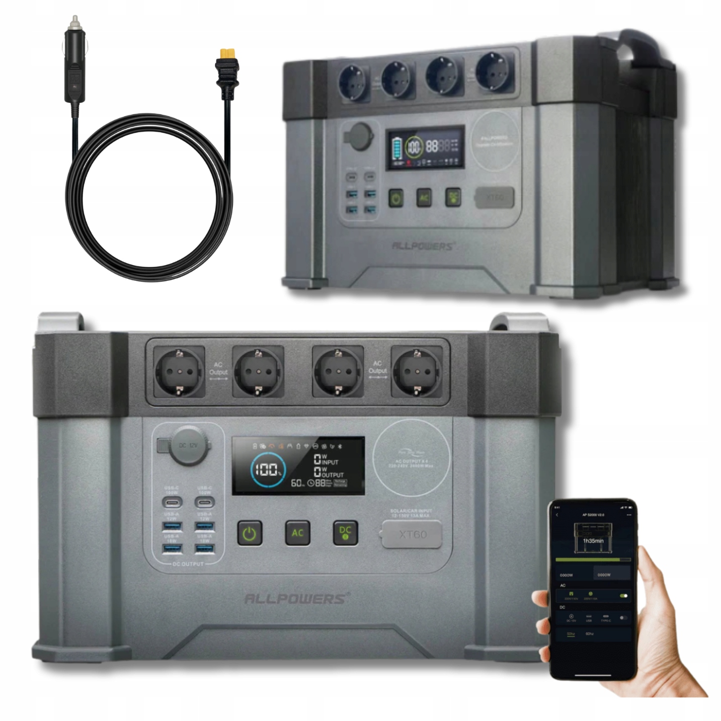 Allpowers S2000 Pro Turistická napájecí stanice nabíjení ze zapalovače