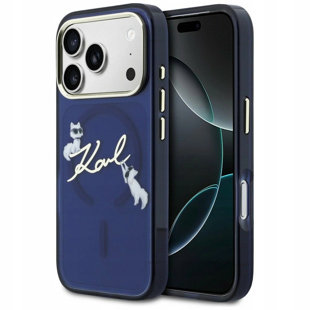 Pouzdro Karl Lagerfeld IML Choupettes Karl Script Logo MagSafe pro iPhone 17 P