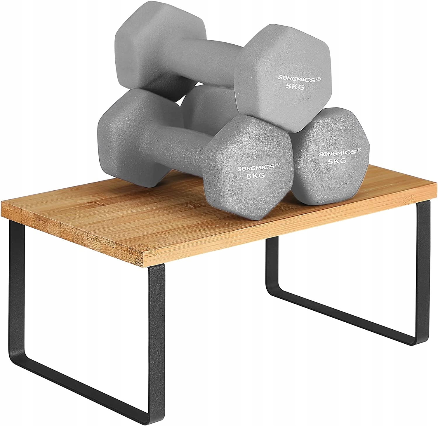 PÓŁKA KUCHENNA NA PRZYPRAWY DO SALONU BLAT BAMBUS Wysokość mebla 15.5 cm