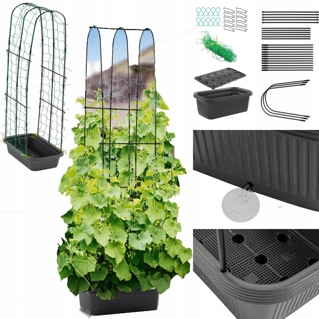 Květináč pro pěstování rajčat a okurek Zeleninový Záhon na balkon 33 l