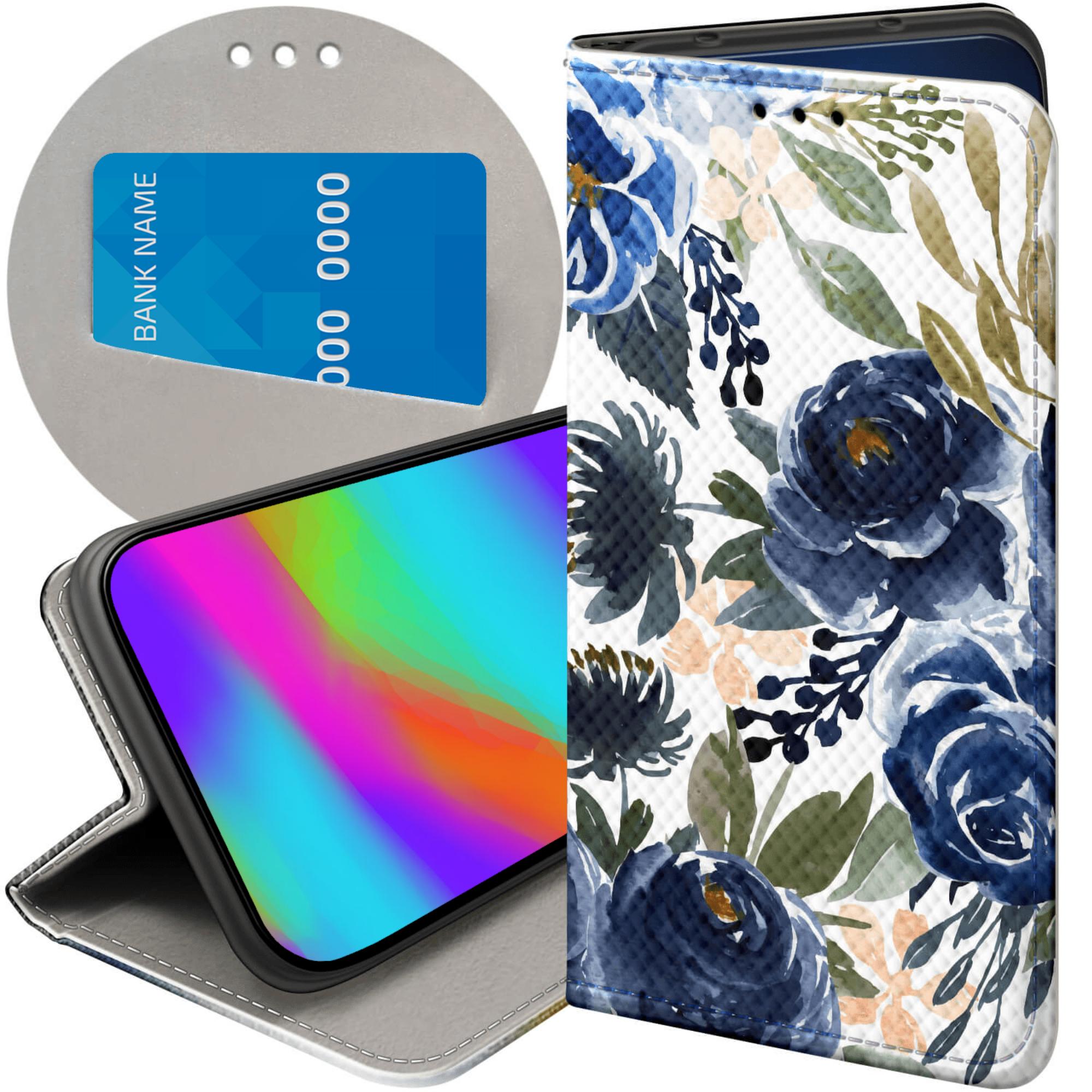 Etui Z Klapką Do Xiaomi 15T 5G Kwiaty Kwieciste Flower Futerał Case