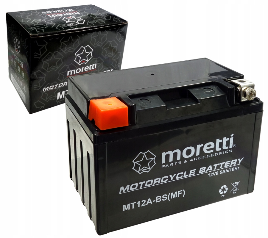 Akumulator MT12A-BS YT12A Moretti Żelowy Agm 12V 9.5AH 140A