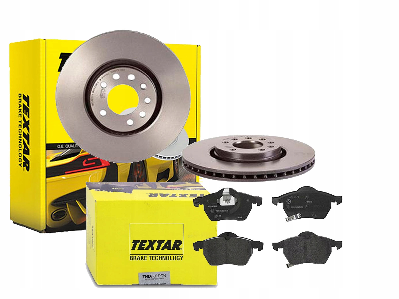 2× Textar 92110903 Диск гальмівний + 2311701 КОЛОДКИ HAM. OPEL ПРАВ.. ASTRA G СААБ TEXTAR