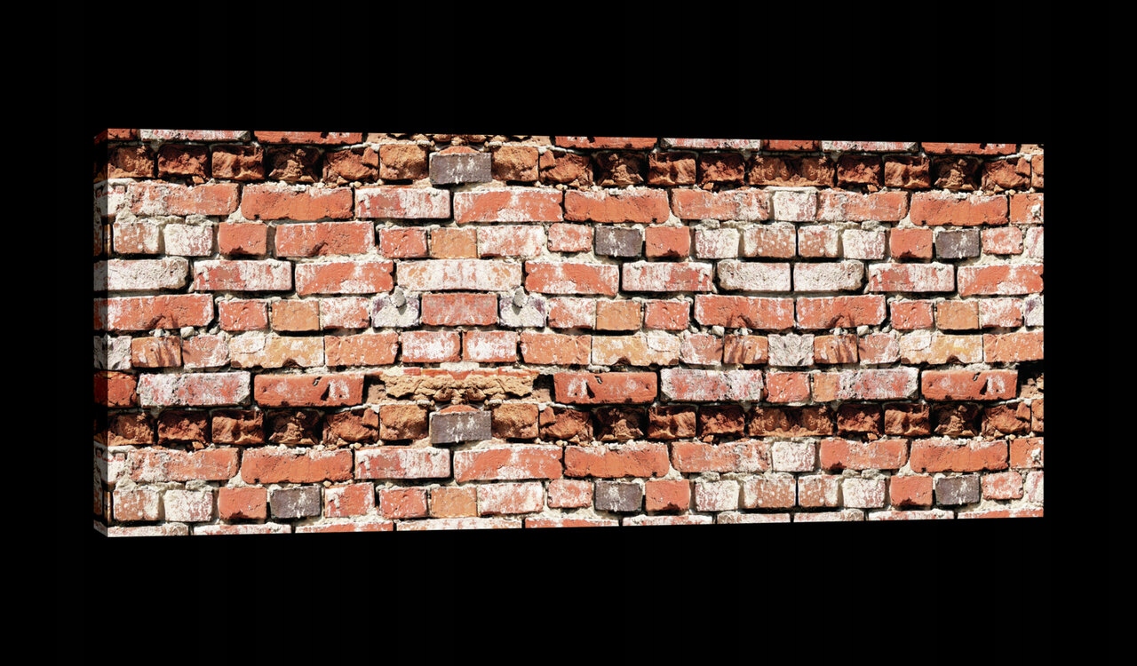 Obraz 145x45 Cihlová zeď textura cihla starý loft Průmyslová textura
