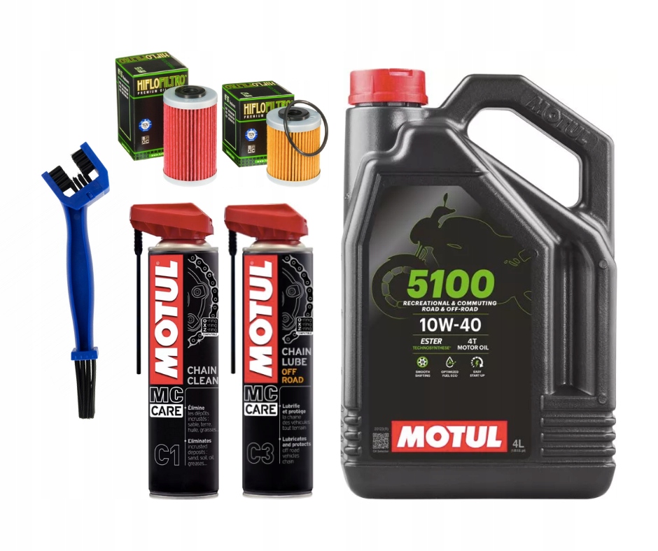 Olejový prehľadový set Polaris Outlaw 450 525 Ktm XC 450 525 Motul