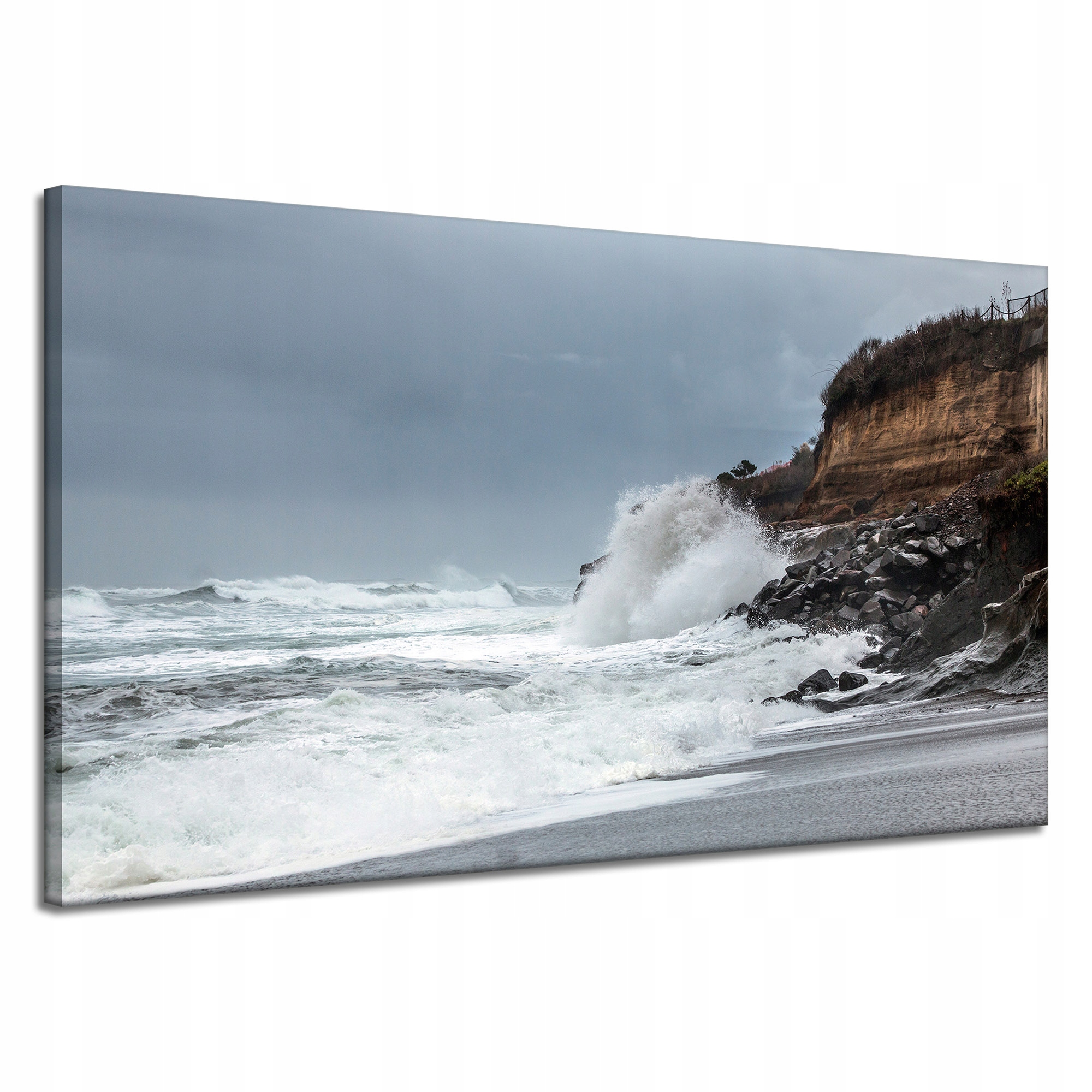Obraz Canvas Příroda Vlna narážející o útes 120x70