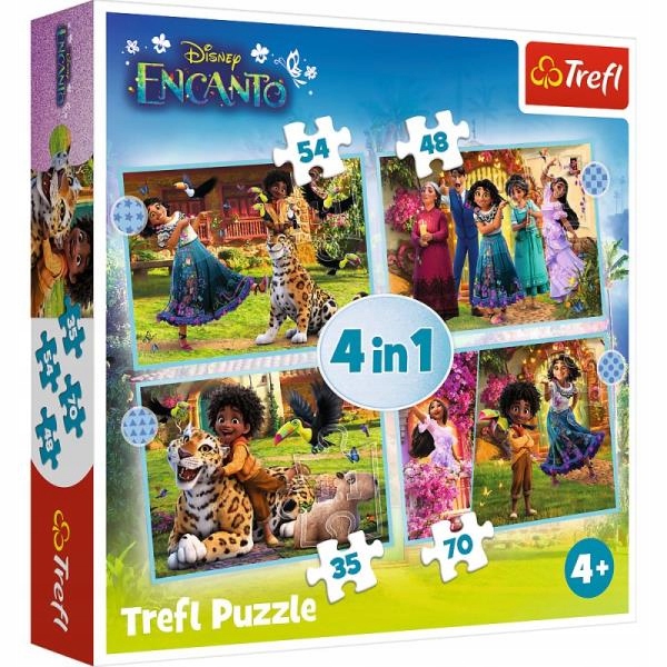 

Puzzle 4 W 1 Nasze Magiczne Encanto 4 układanki
