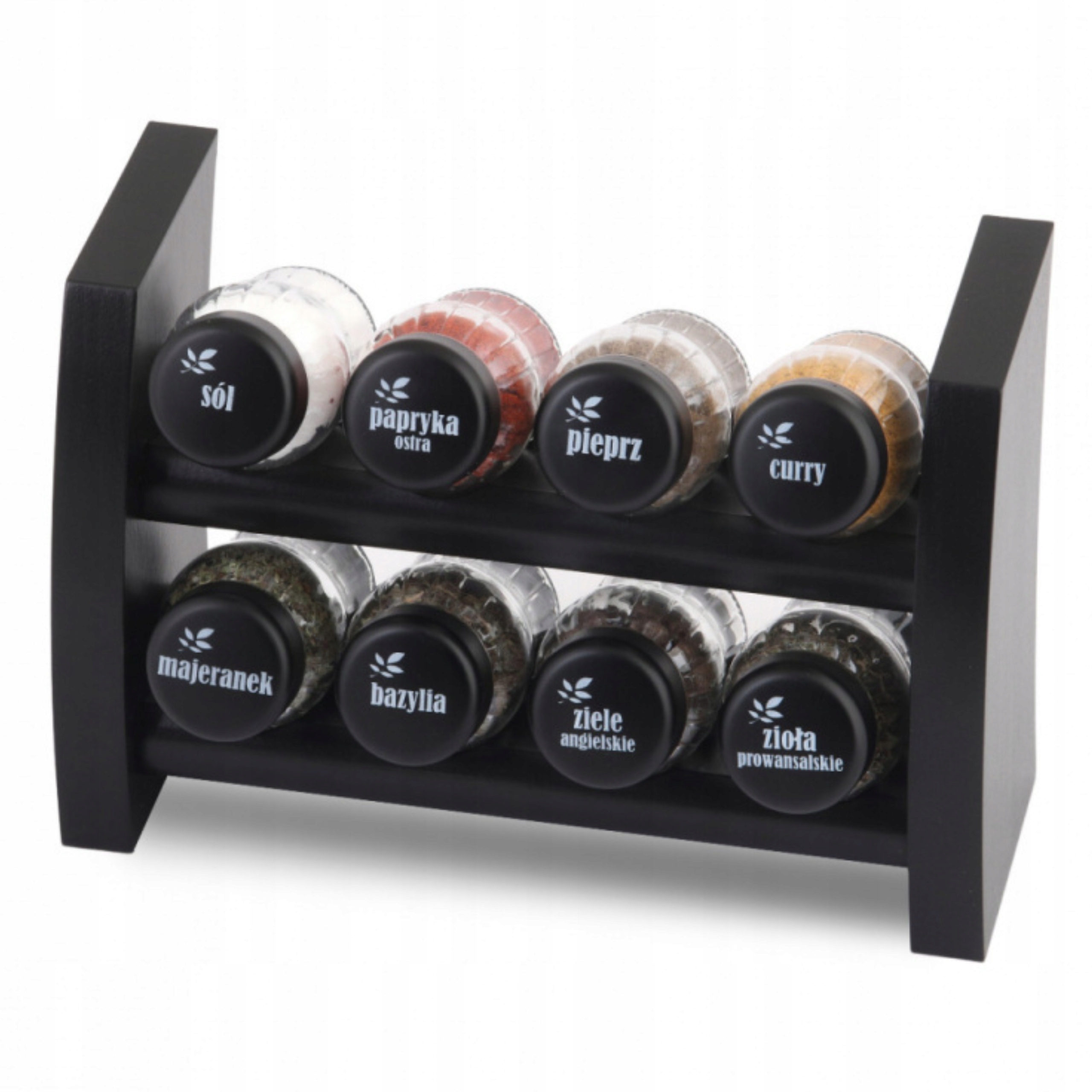 

Pojemniki Na Przyprawy Stojak Półka Czarna Regalik