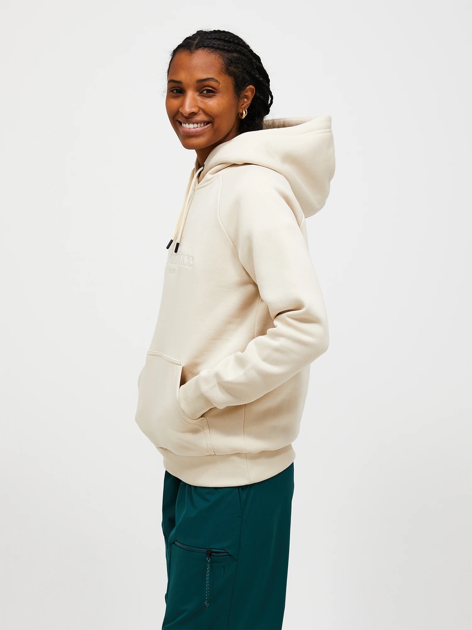 Peak Performance Mikina Original Hood Sand Fog Off White L