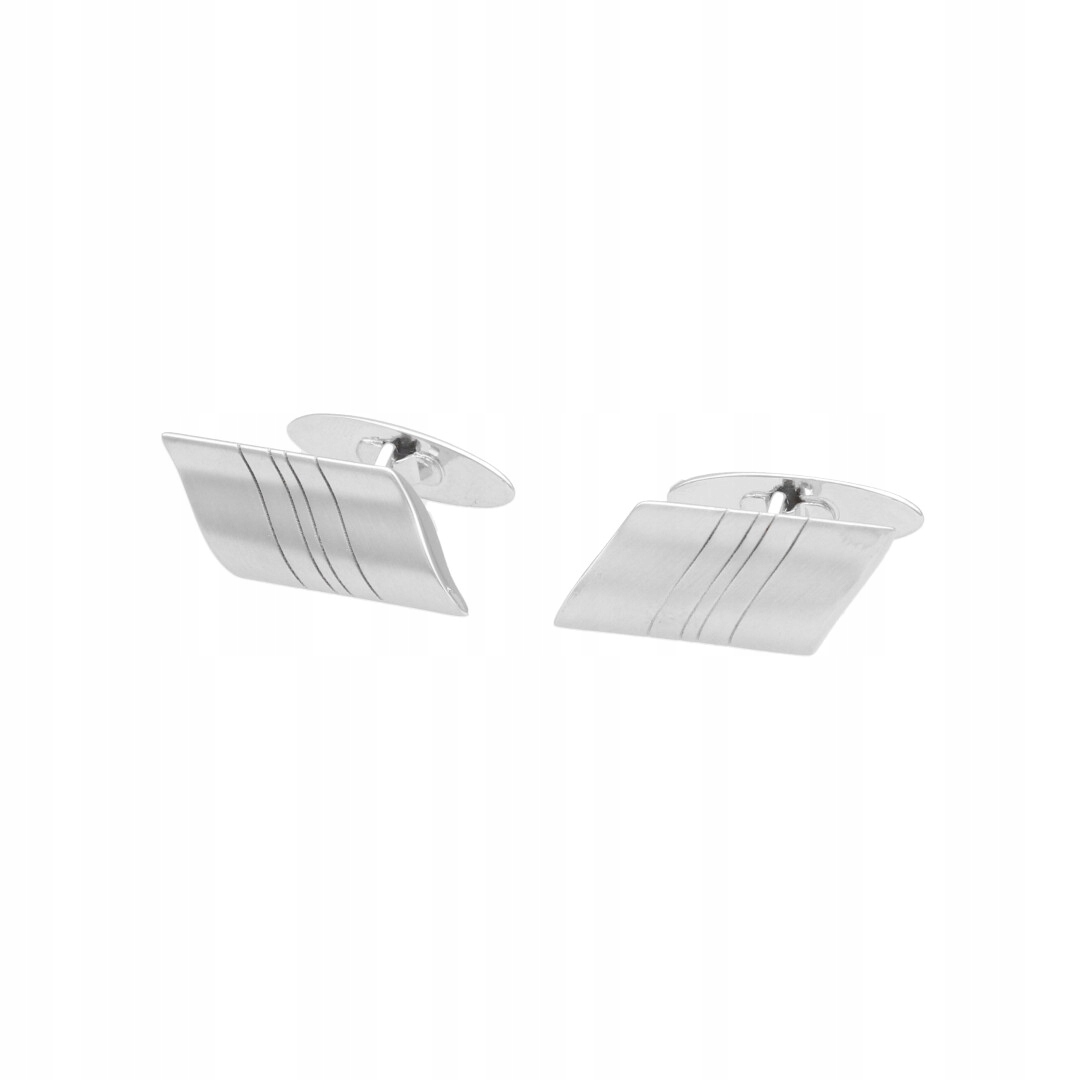 Manžetové knoflíčky stříbro rhodiované