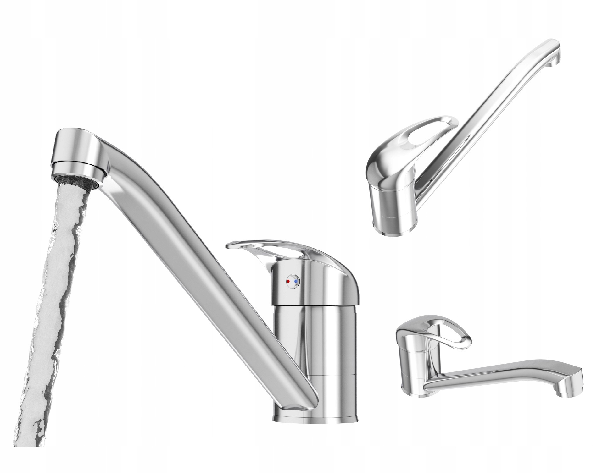 Chromová Umyvadlová Baterie Baterie Koupelna Garáž Kotelna Otočná Rovná Alfi