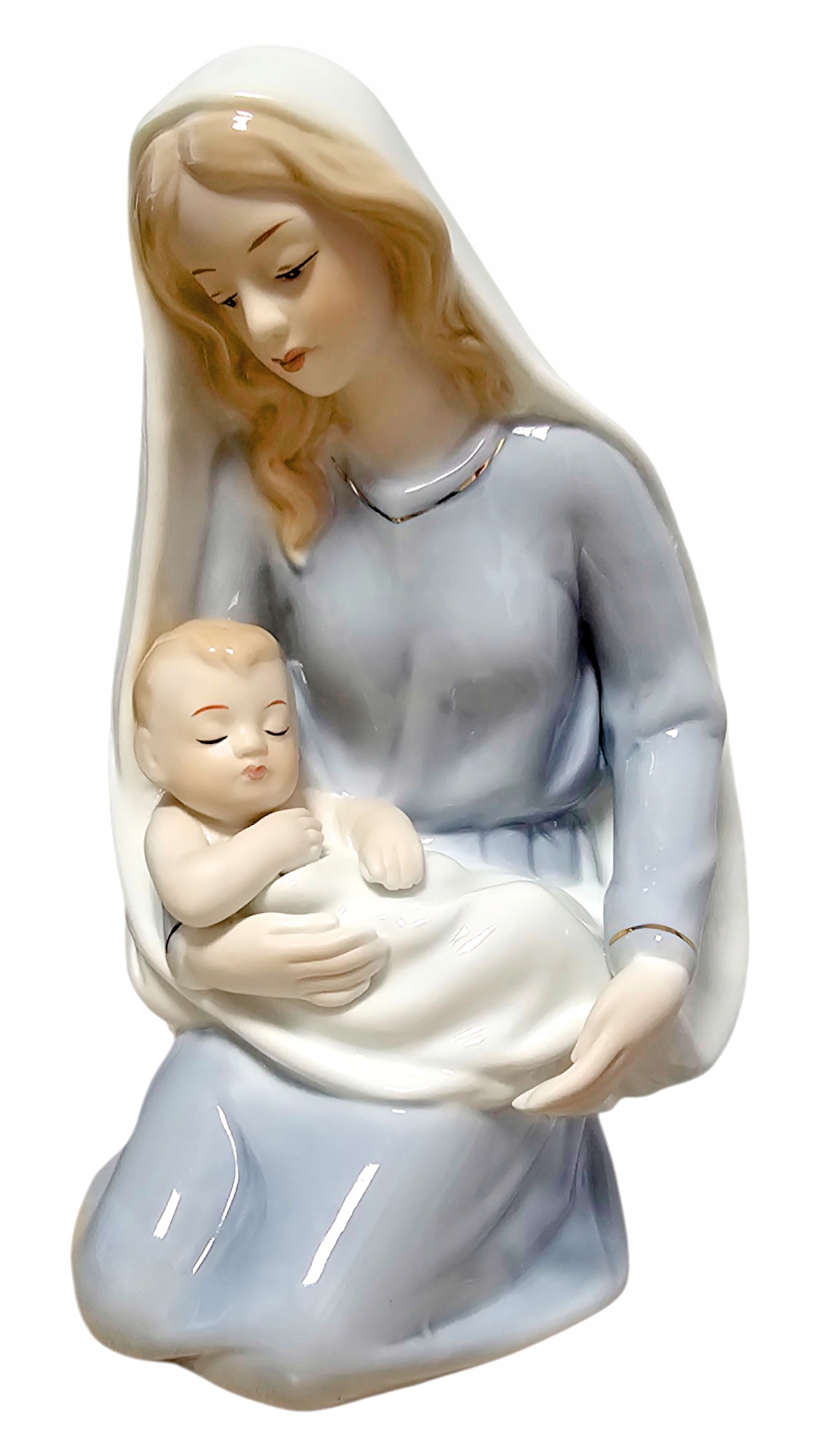 Porcelánová figurka Panny Marie s dítětem 19 Cm F2499