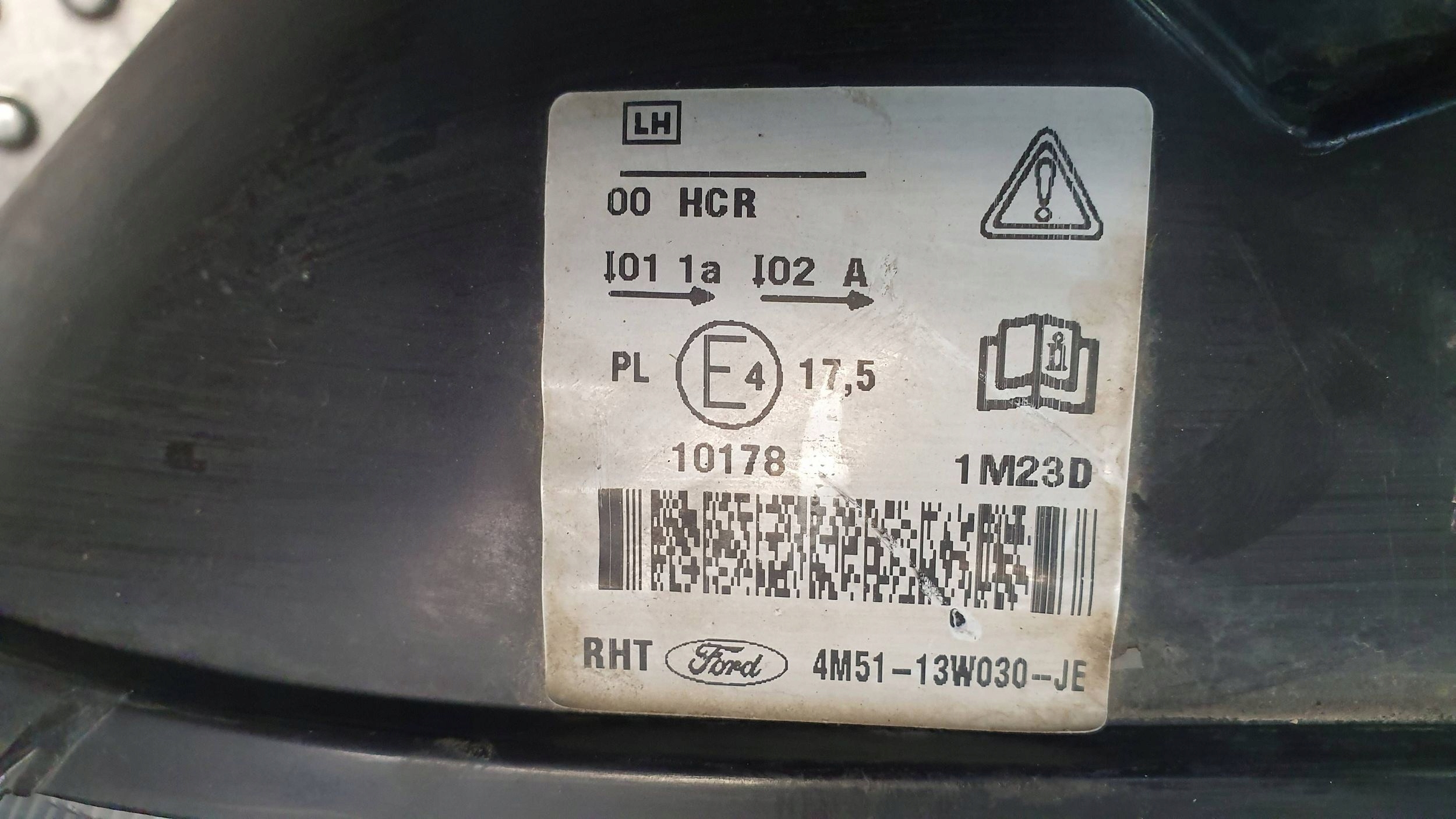 light front left FORD FOCUS MK2 04- 4M51-13W030-JE