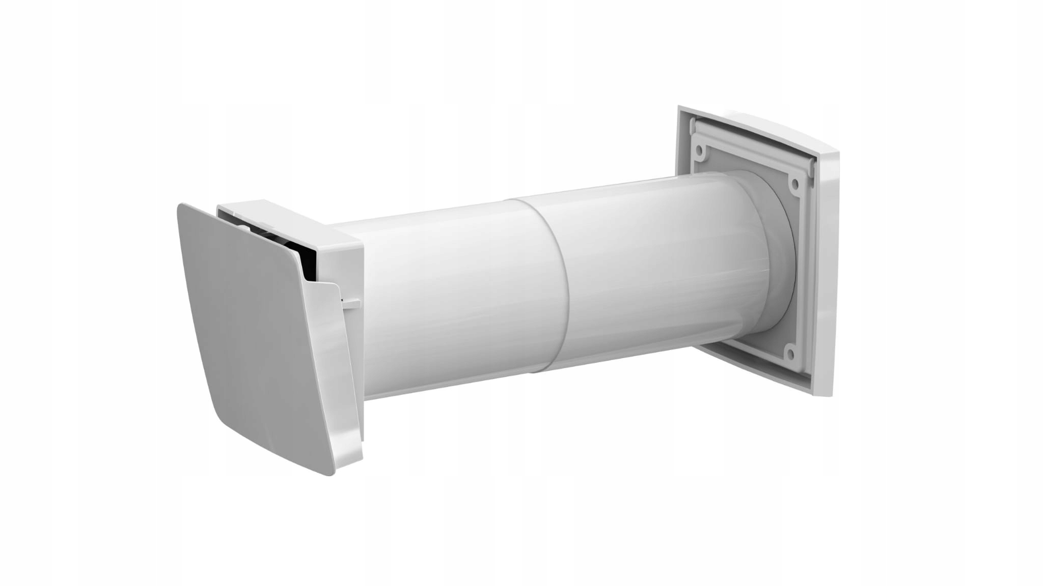 WIVE 100 Nawiewnik ścienny biały ZESTAW