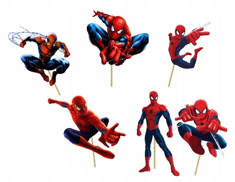 

Topper Spiderman Sieć Pająk Bohater tort 6sz