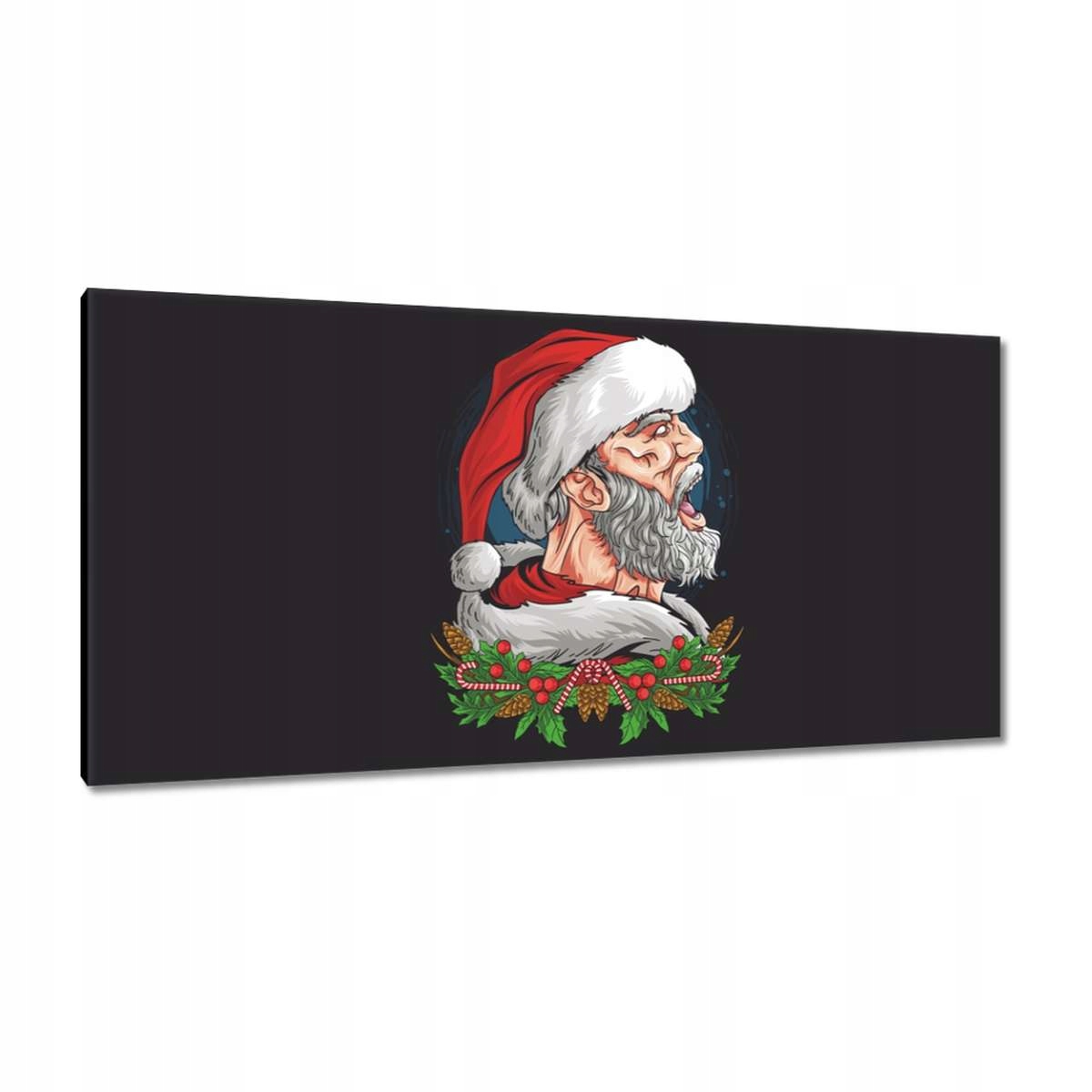 Obrazy 115x55 Rozzlobený Santa Claus