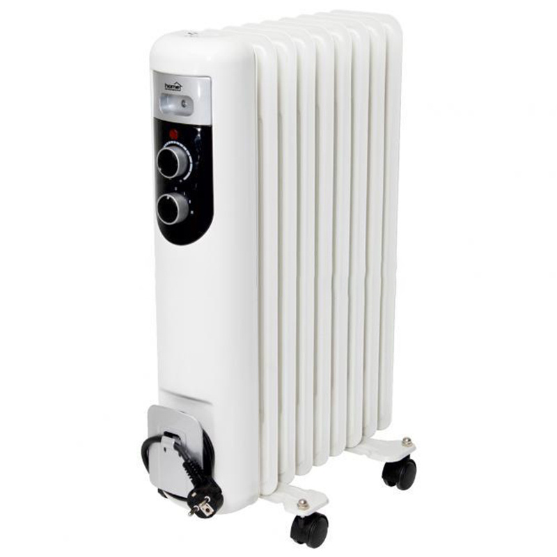 Elektrický Ohrievač 2000 W Olejový 9 Rebrový Termostat Rebrový Olej