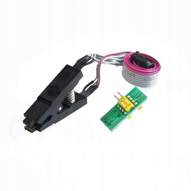 АДАПТЕР SO8 ISP HEADER + KLIPS POMIAROWY SO8 SOIC8