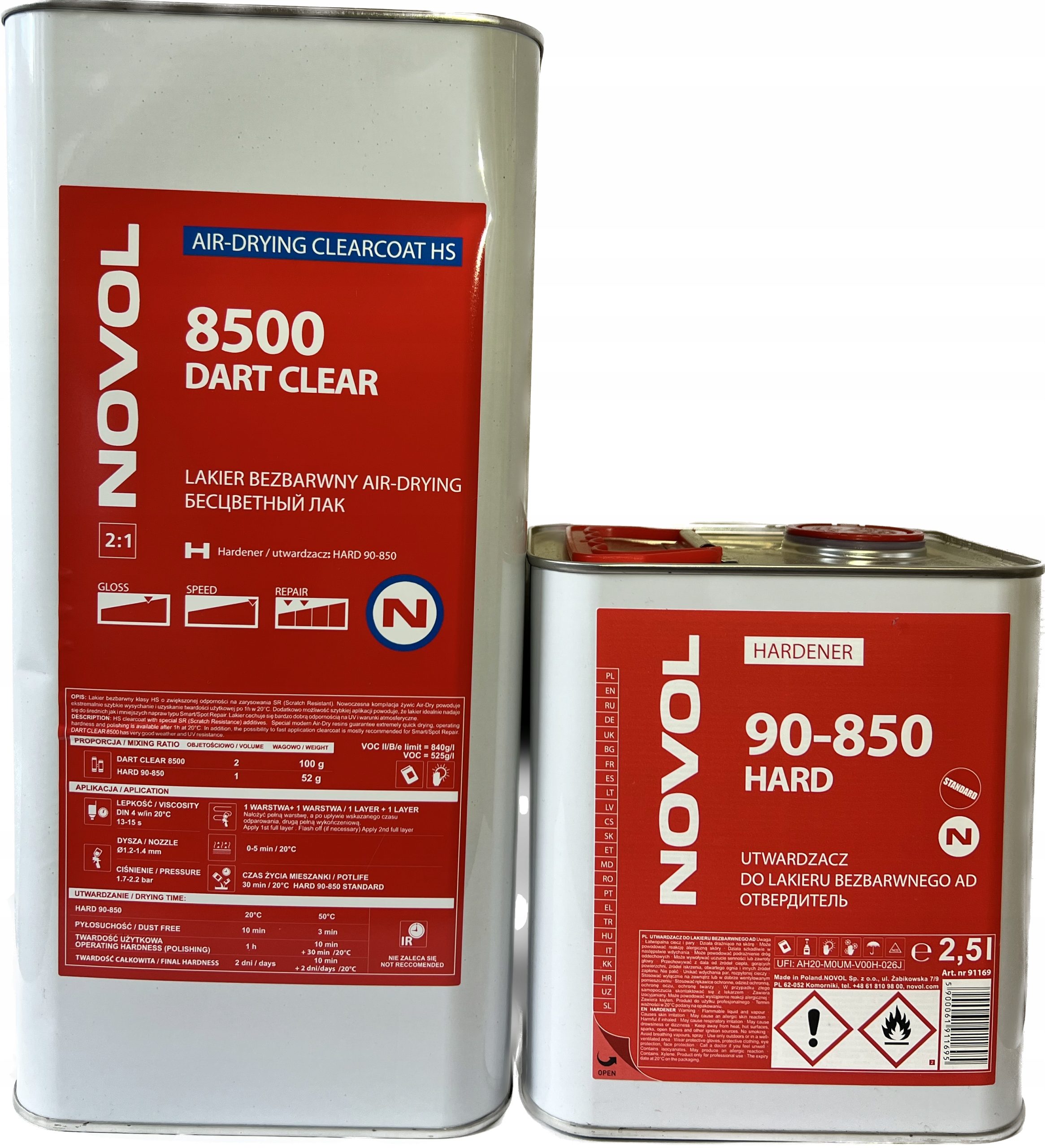 

Novol Rock Clear 8500 Lakier bezbarwny 5L utw.