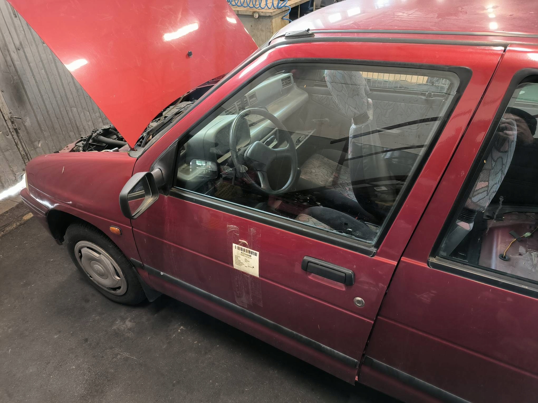 door left front red DAEWOO TICO