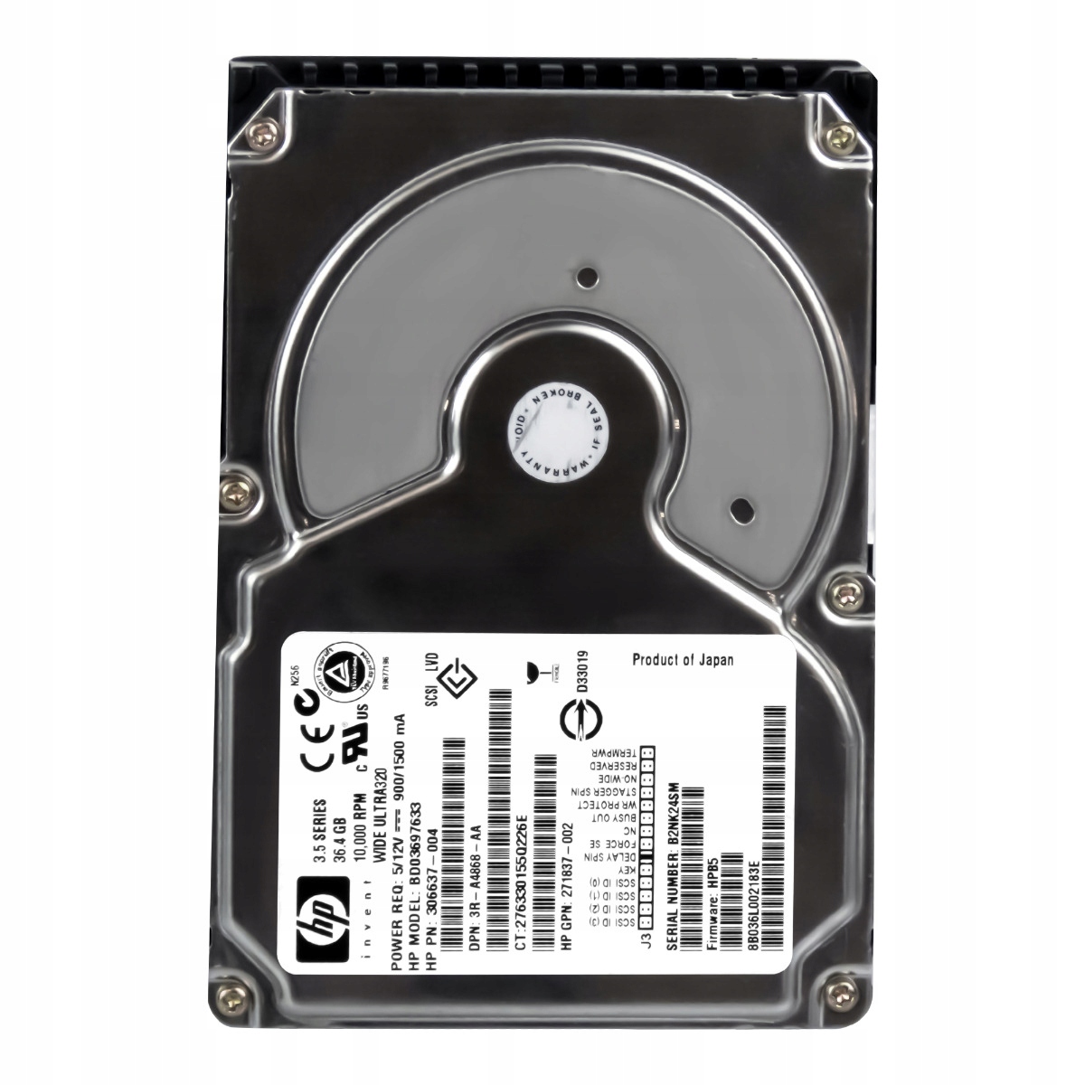 Hp 306637-004 36,4 Gb 10K 8 Mb Scsi U320 3,5'' BD03697633