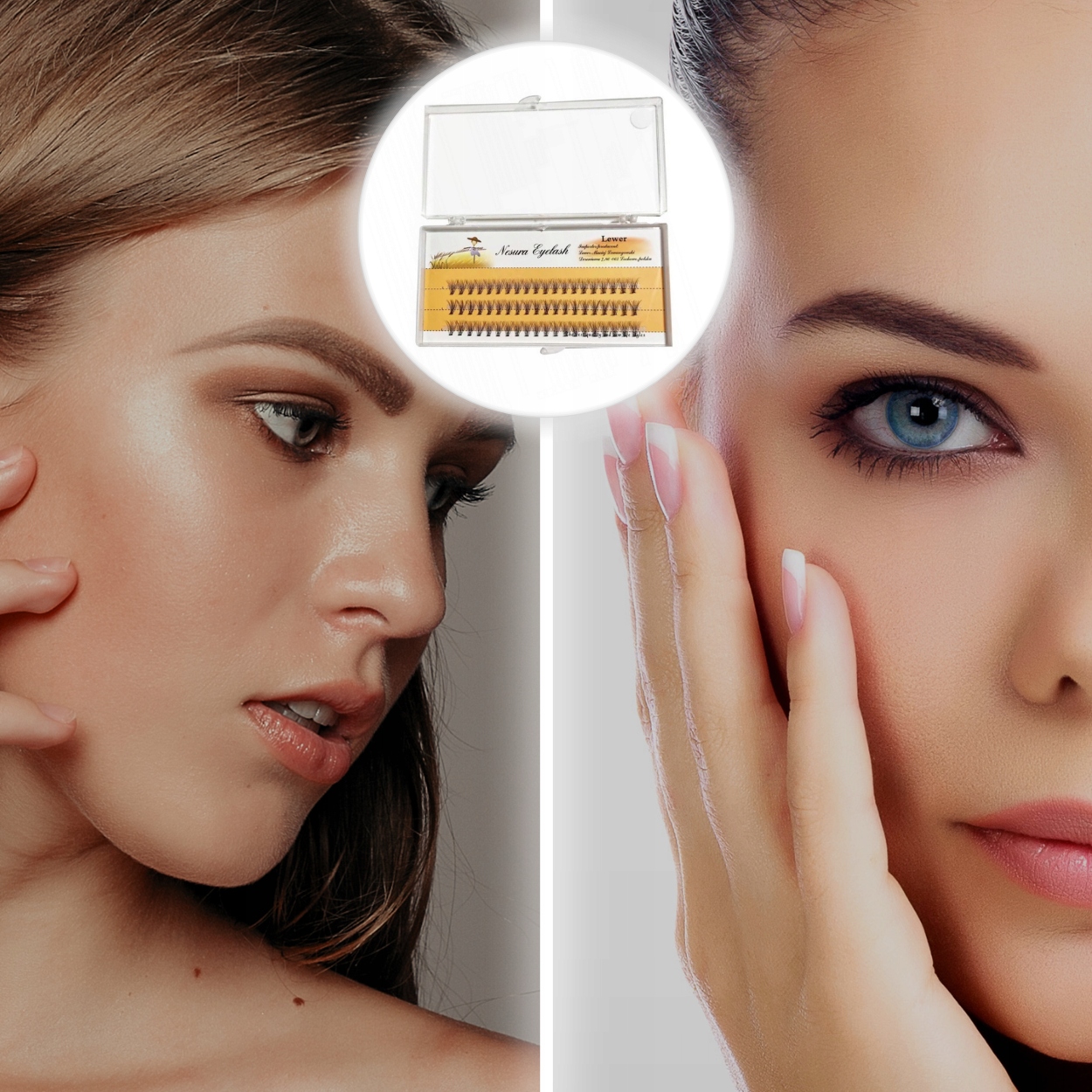 RZĘSY NESURA EYELASH KĘPKI RZĘS JEDWABNE 12mm Typ jedwabne